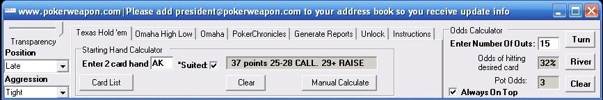 Poker Calculator