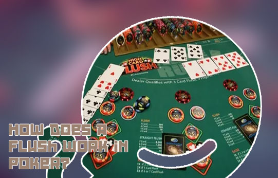 Flush poker table game