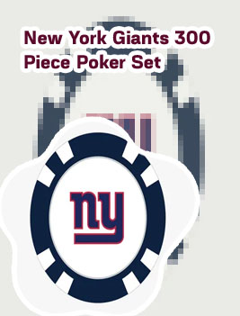 Ny giants poker set