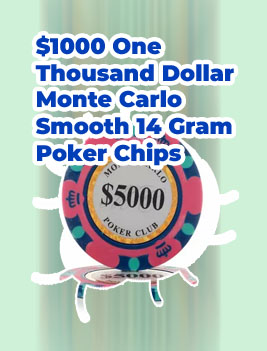 Real monte carlo poker chips