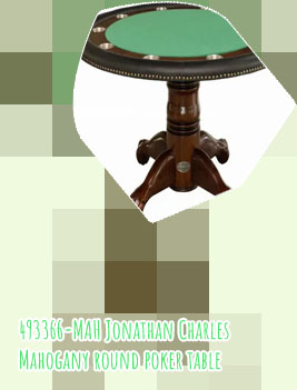 Small round poker table